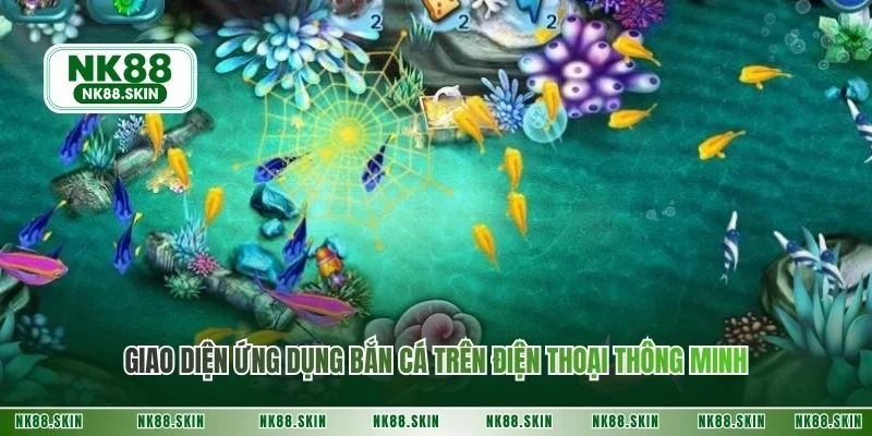 Giao diện ứng dụng bắn cá trên điện thoại thông minh